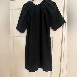 US Size 6 Balenciaga black silk cocktail dress.